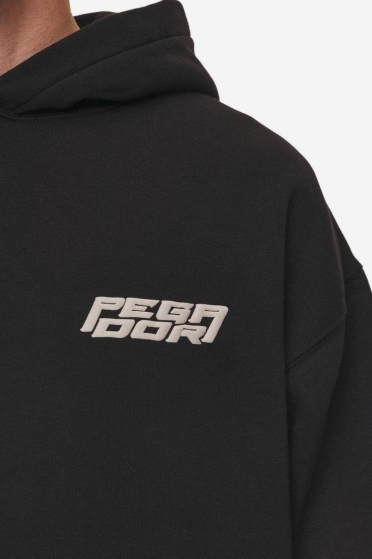 Pegador Doyer Oversized Hoodie Washed Black Bis zu 50% Rabatt