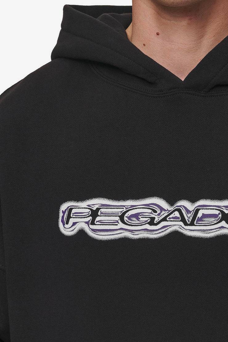Pegador Baxter Boxy Hoodie Washed Black Bis zu 65% Rabatt