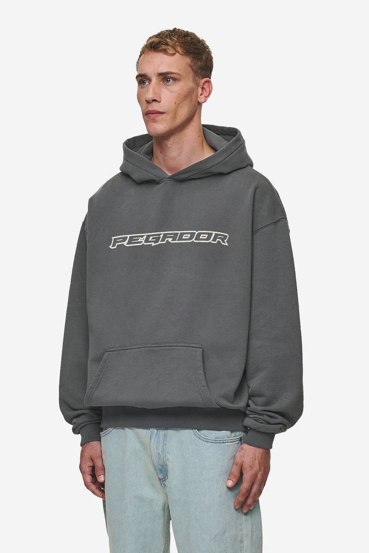 Pegador Alden Oversized Hoodie Washed Anthracite Sonderangebot der Fabrik