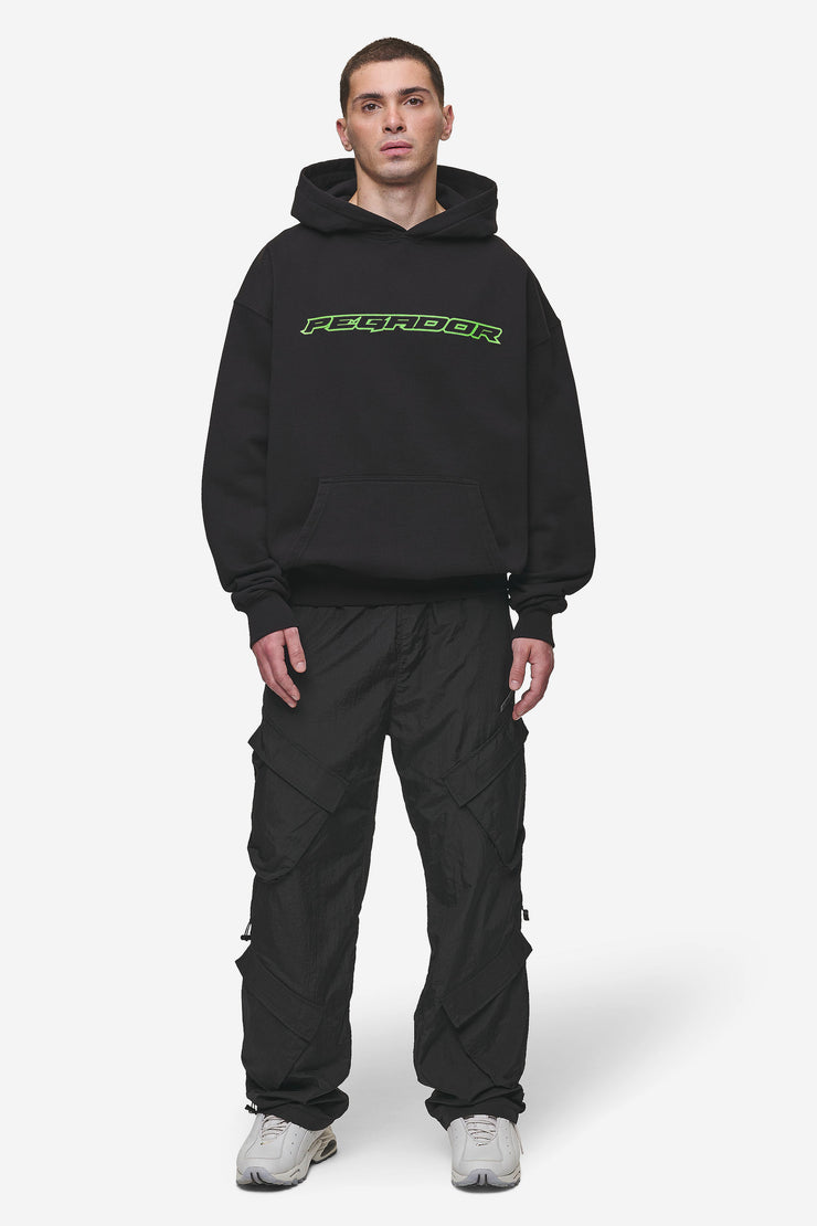 Pegador Alden Oversized Hoodie Washed Black Vierteljährliche Förderung