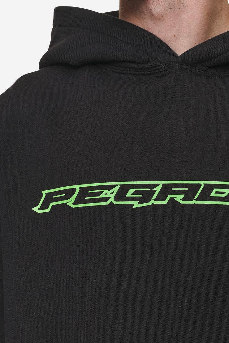 Pegador Alden Oversized Hoodie Washed Black Vierteljährliche Förderung