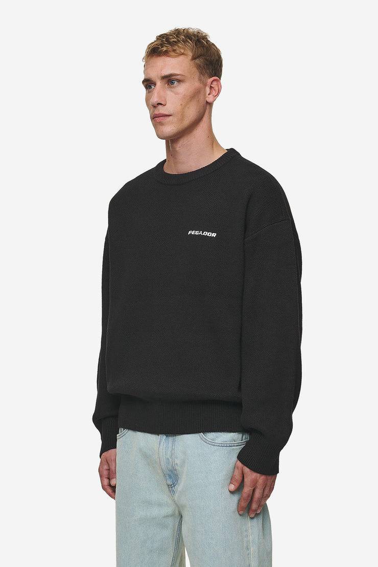 Pegador Logo Oversized Knit Sweater Black Discount Store für neue Produkte