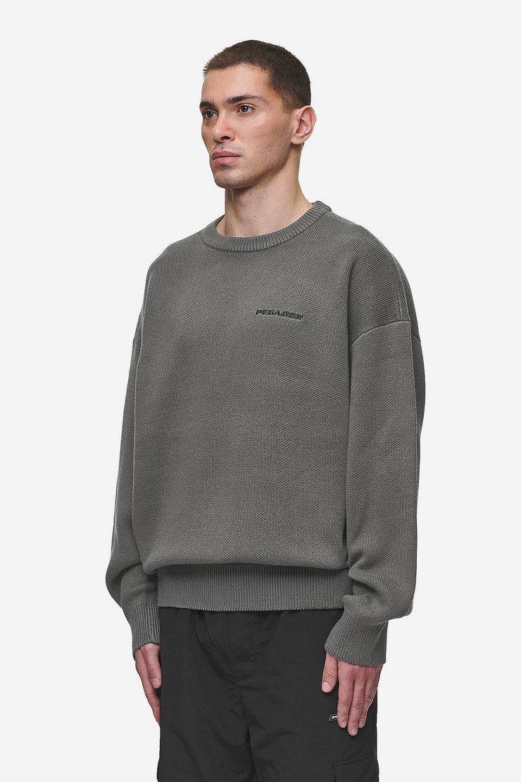 Pegador Logo Oversized Knit Sweater Anthracite Nur noch ein Tag übrig