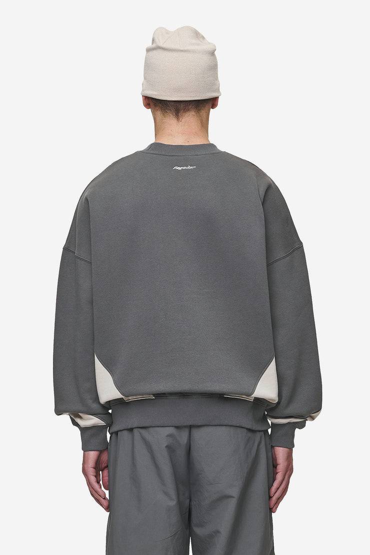 Pegador Slick Boxy Sweater Washed Anthracite Begrenzt auf 3 Tage