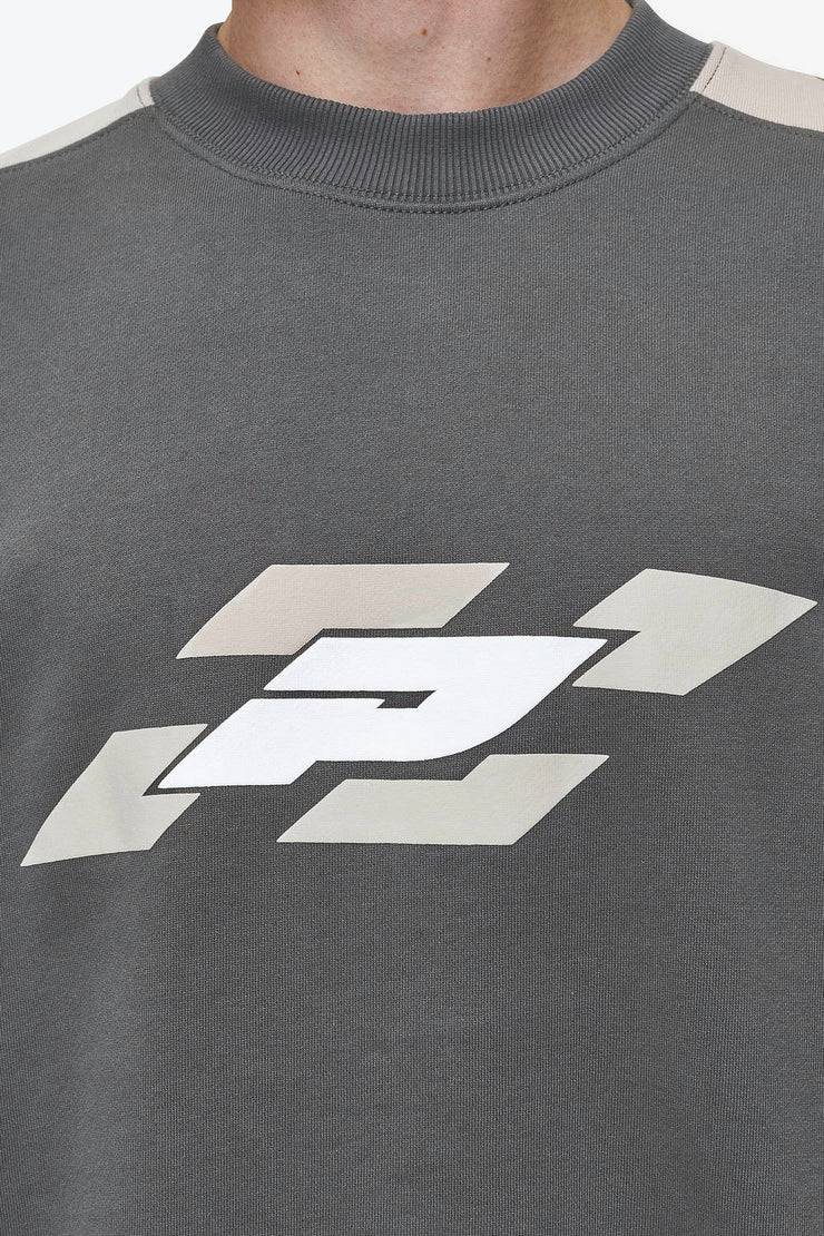 Pegador Slick Boxy Sweater Washed Anthracite Begrenzt auf 3 Tage