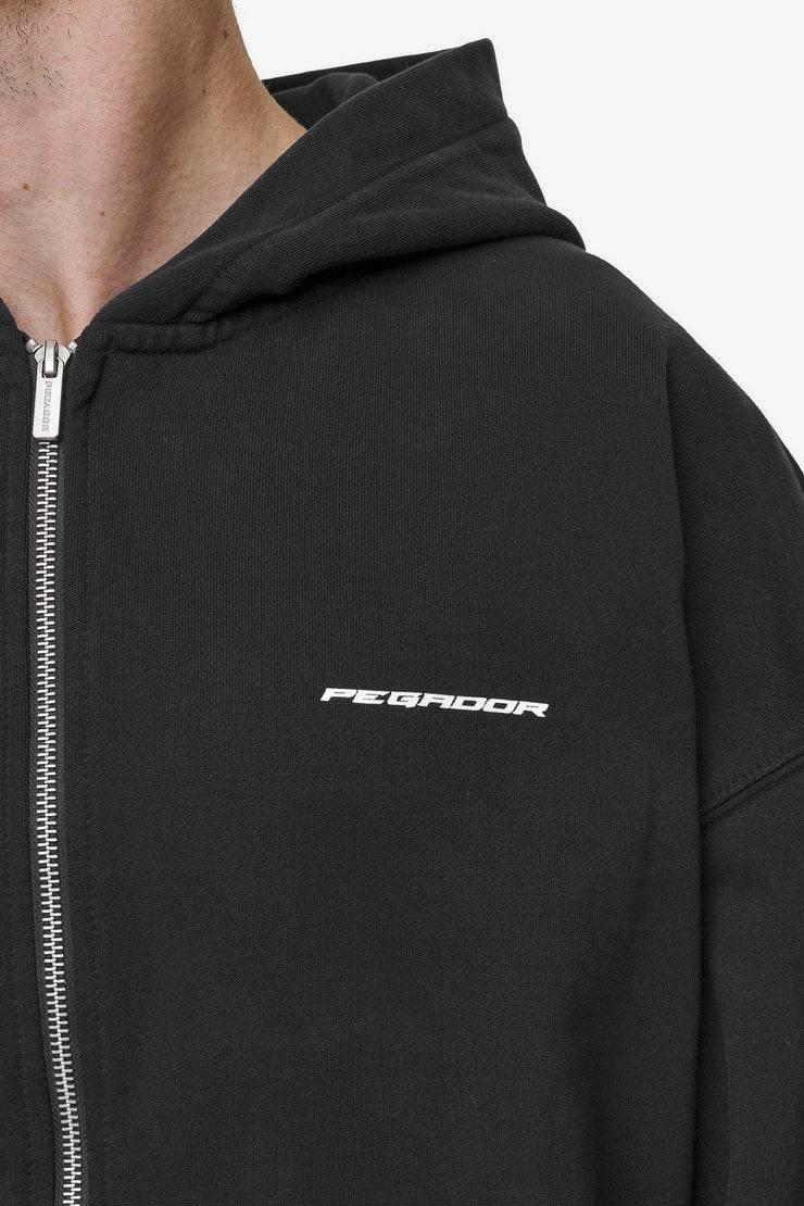 Pegador Dubose Oversized Sweat Jacket Vintage Black Speichern exportieren