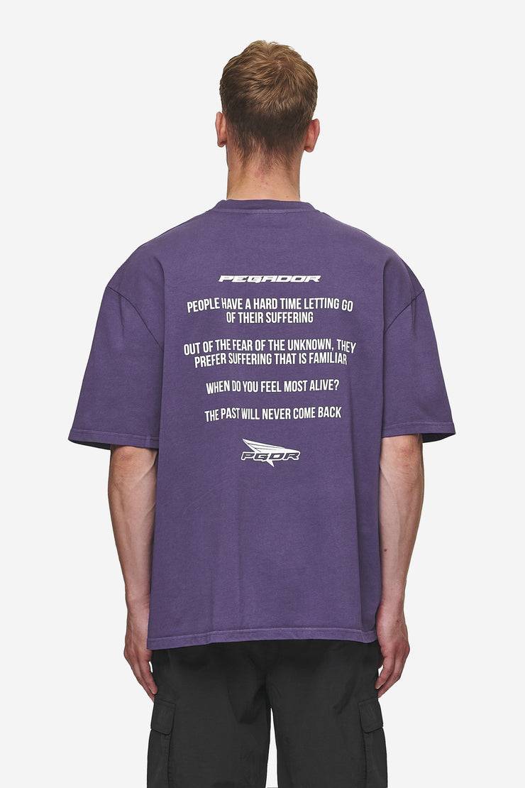 Pegador Dubose Oversized Tee Vintage Deep Purple Im Verkauf