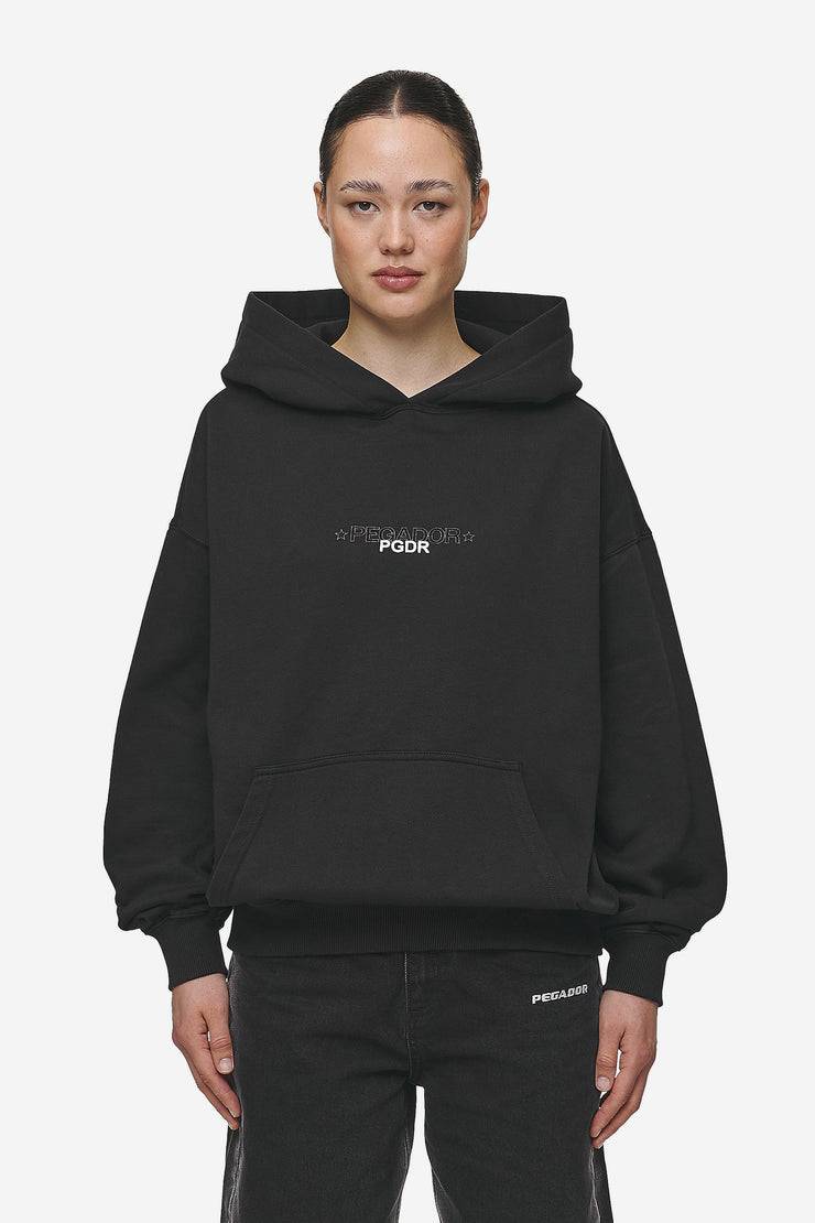 Pegador Sonia Oversized Hoodie Washed Black Kostenloser Versand