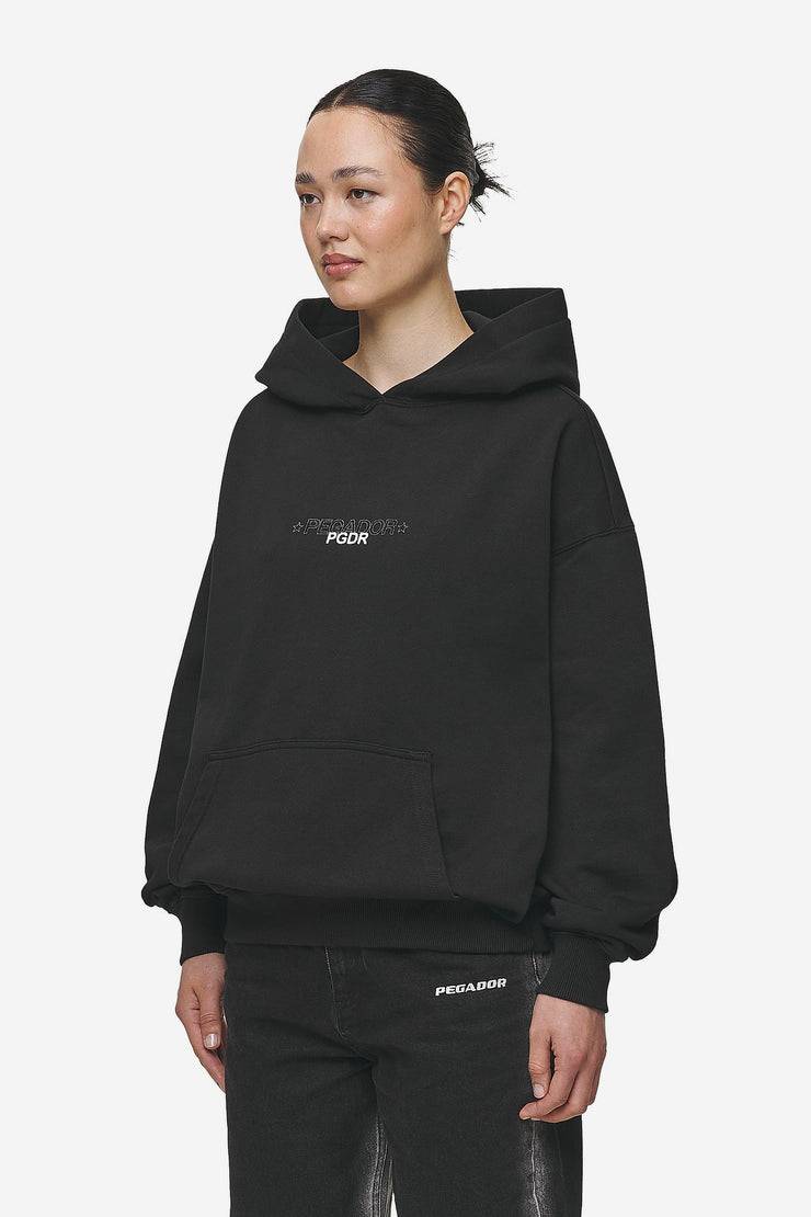 Pegador Sonia Oversized Hoodie Washed Black Kostenloser Versand