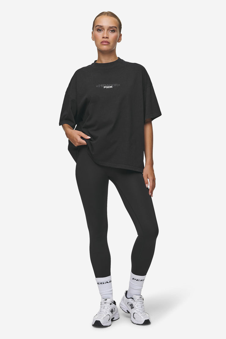 Pegador Sonia Heavy Oversized Tee Washed Black Limitierter Zeitrabatt