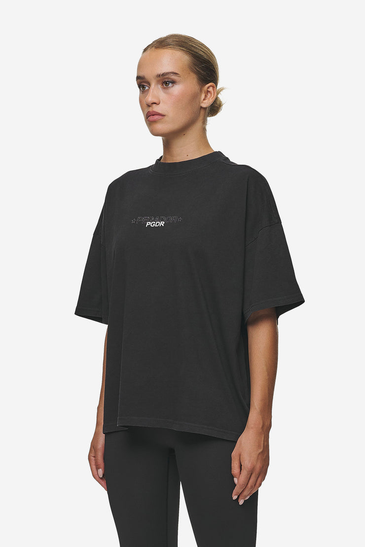 Pegador Sonia Heavy Oversized Tee Washed Black Limitierter Zeitrabatt