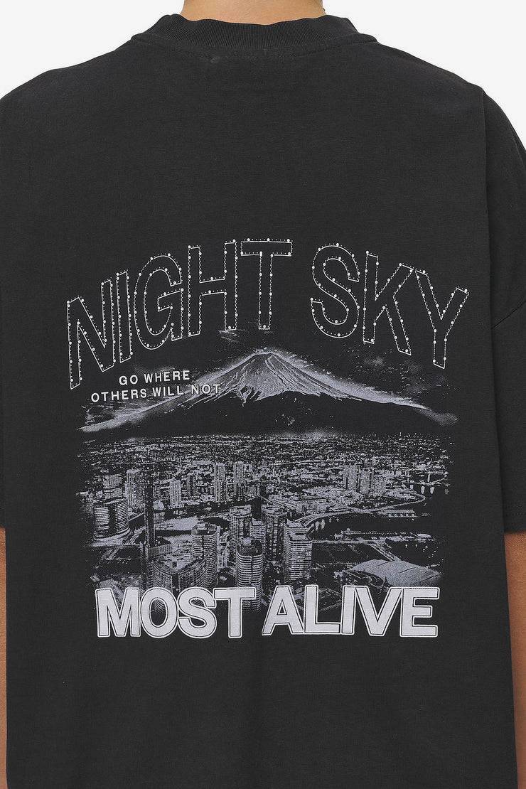 Pegador Sonia Heavy Oversized Tee Washed Black Limitierter Zeitrabatt