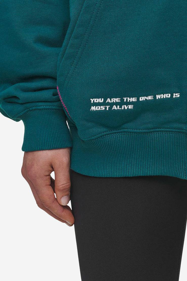 Pegador Jenna Oversized Sweat Jacket Washed Urban Turquoise Versandkostenfrei