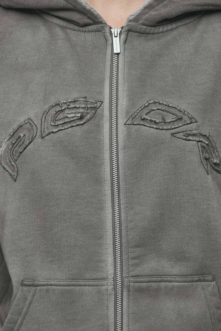 Pegador Julia Oversized Sweat Jacket Oil Dyed Deep Grey Großer Ausverkauf