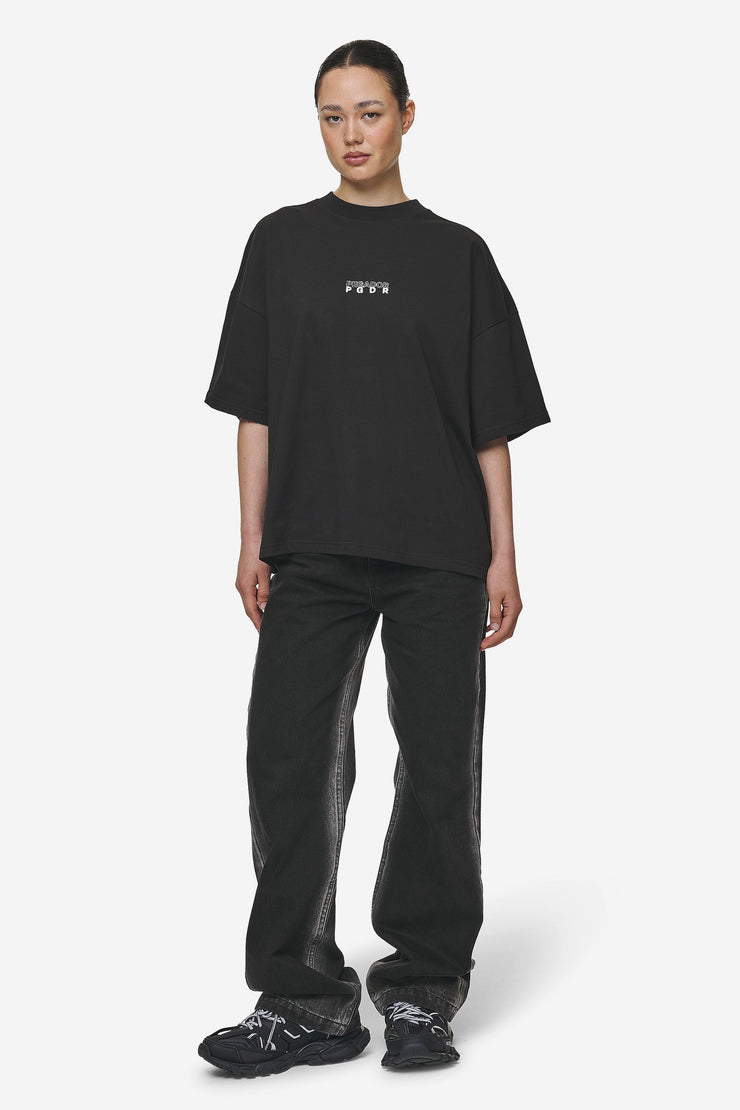 Pegador Nisa Heavy Oversized Tee Washed Black Online Shopping