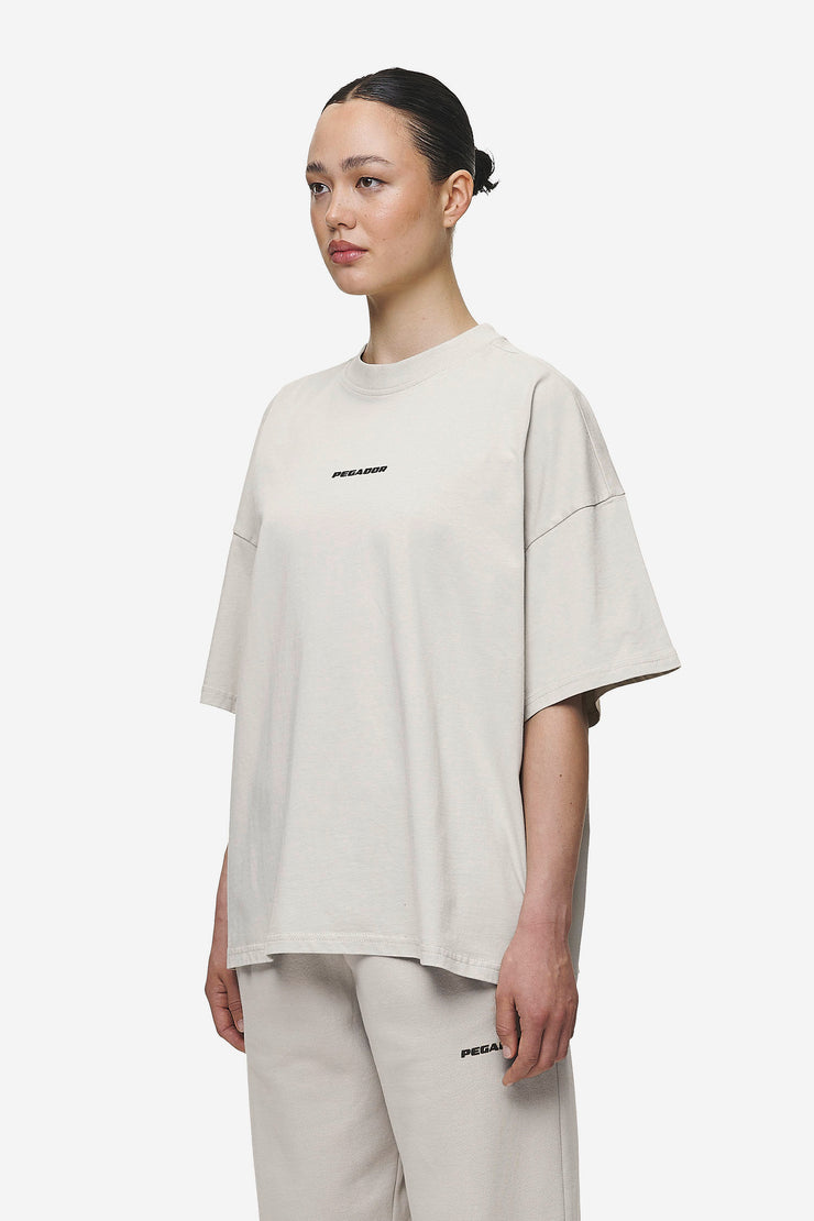 Pegador Bracy Heavy Oversized Tee Washed Moon Grey Black Gum Cyber Monday