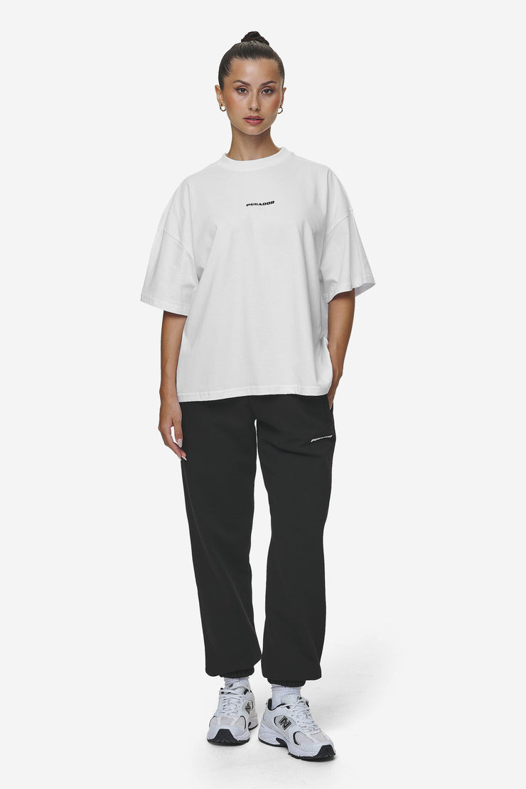 Pegador Bracy Heavy Oversized Tee White Black Gum Weihnachtsangebot
