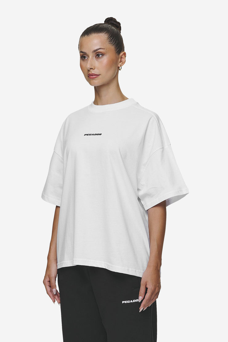 Pegador Bracy Heavy Oversized Tee White Black Gum Weihnachtsangebot