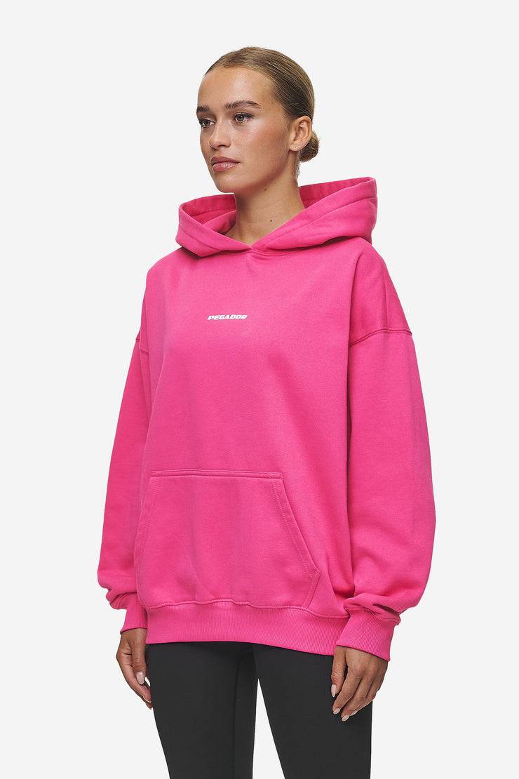 Pegador Clarita Logo Oversized Hoodie Washed Digital Pink White Gum Vatertagsangebot