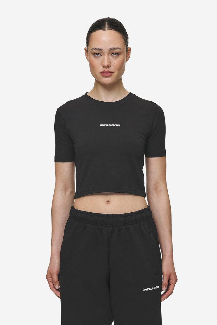 Pegador Ines Cropped Baby Tee Black White Gum Top Angebot