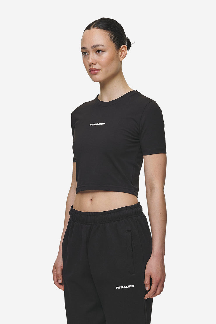 Pegador Ines Cropped Baby Tee Black White Gum Top Angebot