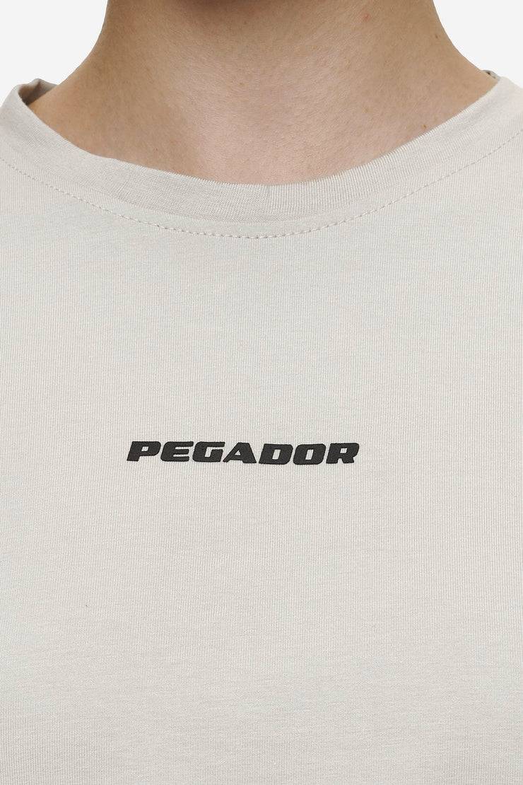 Pegador Ines Cropped Baby Tee Washed Moon Grey Black Gum Neueste Mode