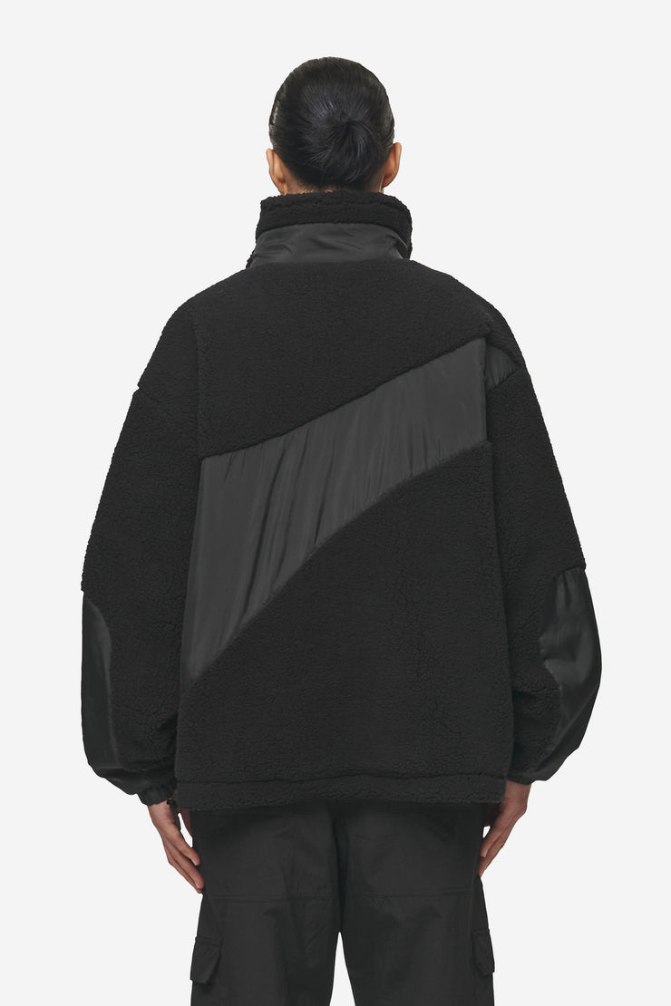 Pegador Risa Teddy Fabric Mix Jacket Black Neueste Stile