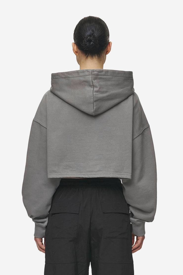 Pegador Mina Super Cropped Hoodie Washed Deep Grey Bis zu 50% Rabatt