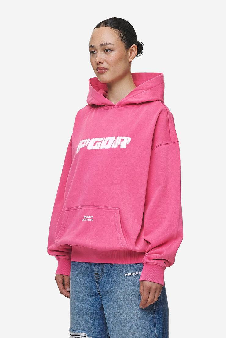 Pegador Suta Oversized Hoodie Vintage Digital Pink Vierteljährliche Förderung