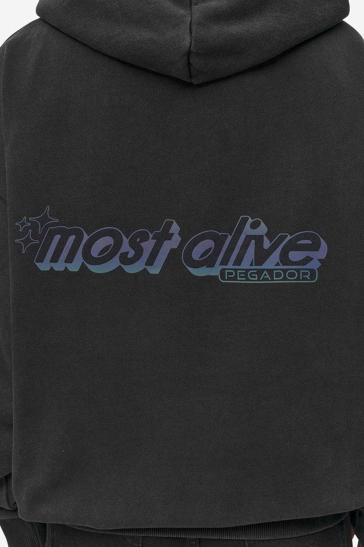 Pegador Thea Oversized Hoodie Vintage Black Bis zu 55% Rabatt