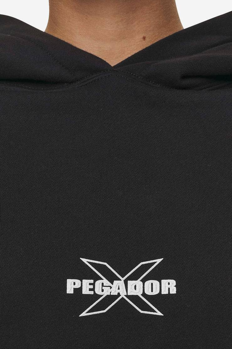 Pegador Belly Oversized Hoodie Washed Black 50% Rabatt mit kostenlosem Versand