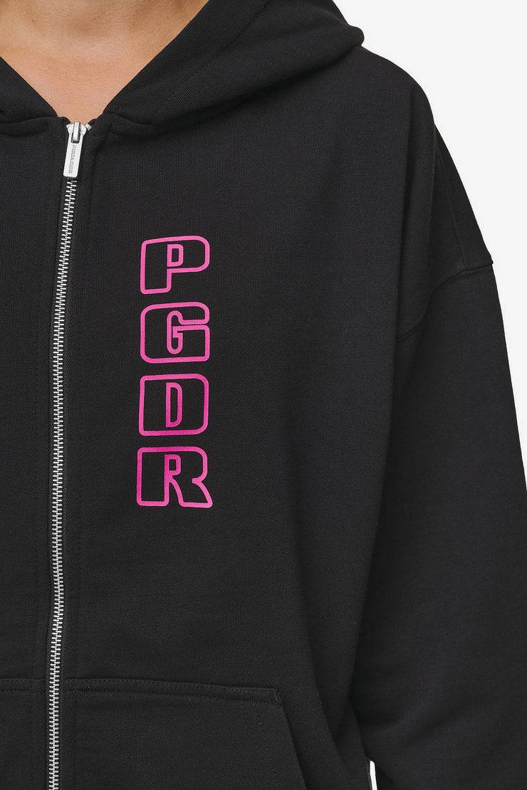 Pegador Skyla Oversized Sweat Jacket Heavy Washed Black Kostenloser Versand international