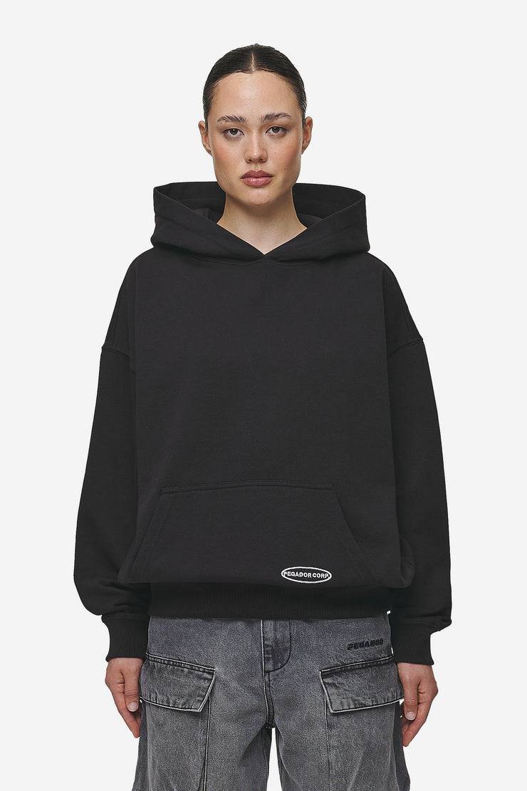 Pegador Sora Oversized Hoodie Washed Black Fabrikladen