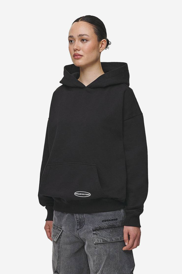 Pegador Sora Oversized Hoodie Washed Black Fabrikladen