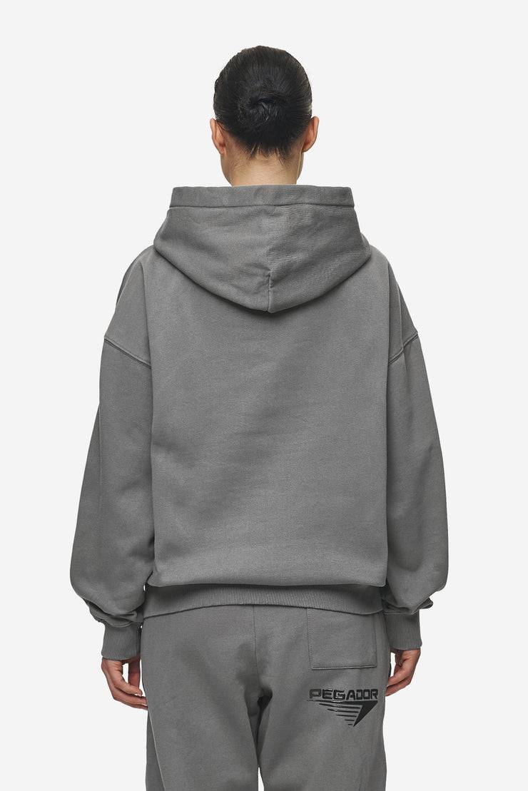 Pegador Amira Oversized Hoodie Washed Deep Grey Black Im Verkauf