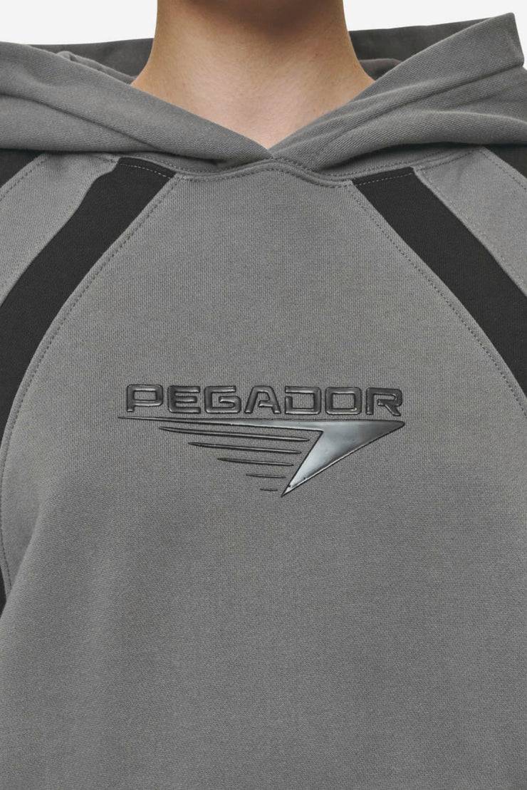 Pegador Amira Oversized Hoodie Washed Deep Grey Black Im Verkauf