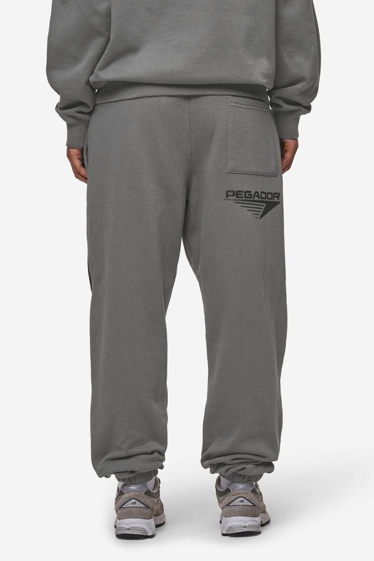 Pegador Amira High Waisted Sweat Pants Washed Deep Grey Black zollfrei