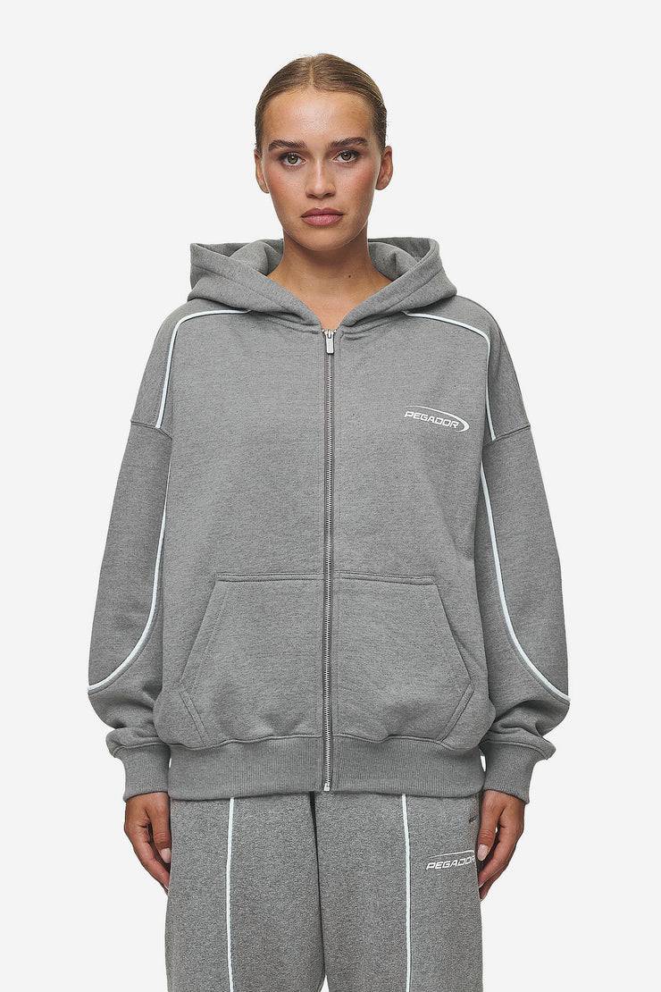 Pegador Silvi Oversized Sweat Jacket Deep Grey Melange 50% Rabatt für begrenzte Zeit