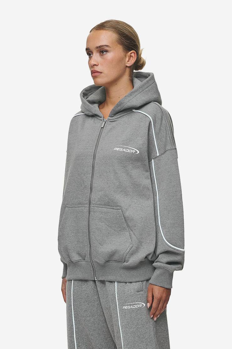 Pegador Silvi Oversized Sweat Jacket Deep Grey Melange 50% Rabatt für begrenzte Zeit