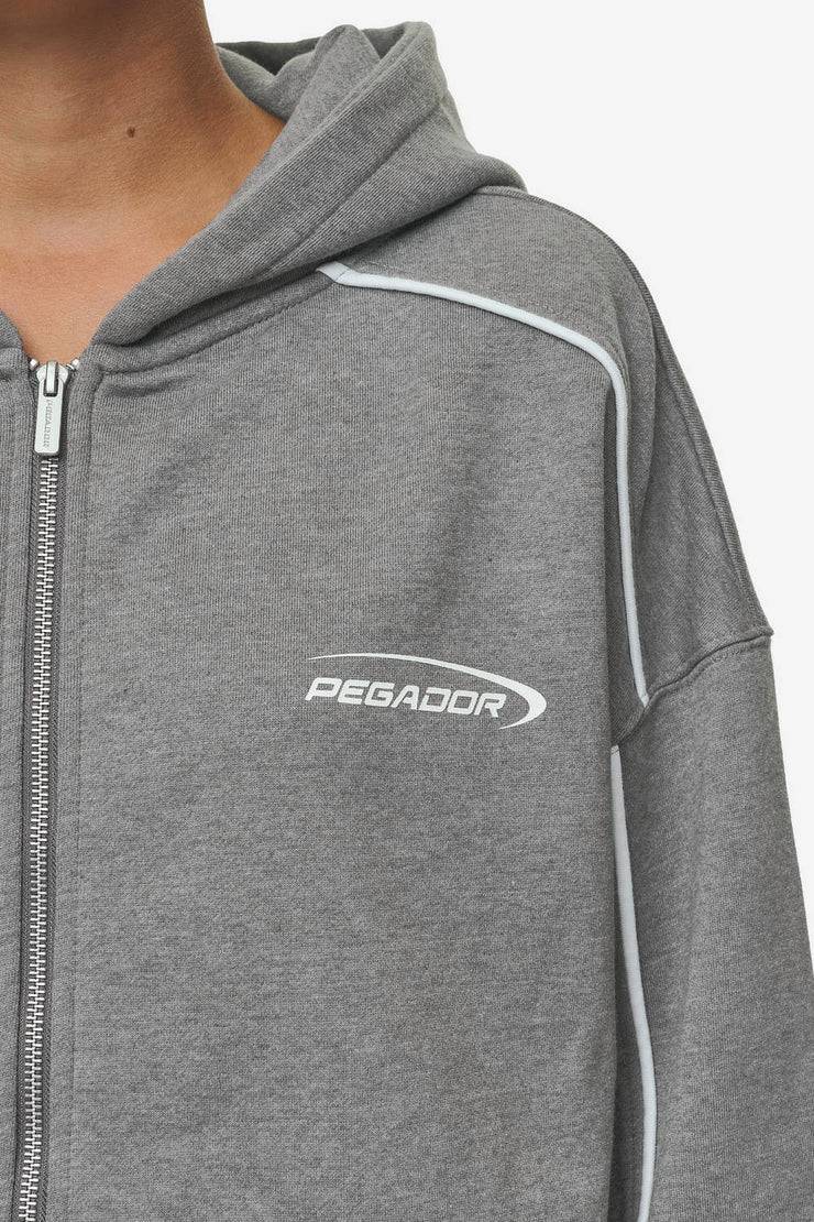 Pegador Silvi Oversized Sweat Jacket Deep Grey Melange 50% Rabatt für begrenzte Zeit