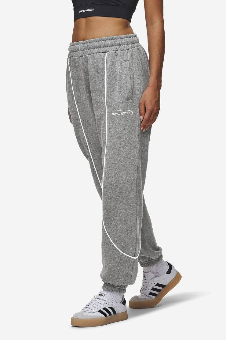 Pegador Silvi High Waisted Sweat Pants Deep Grey Melange Rabatte dieses Monats