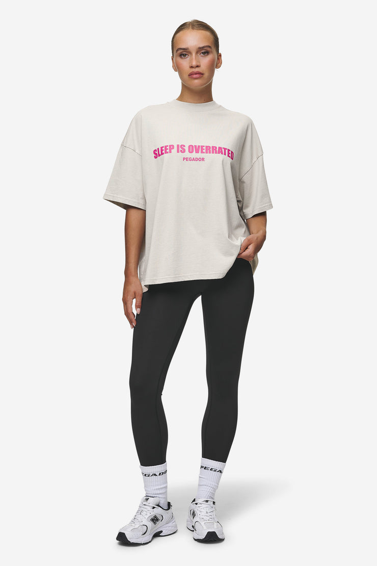 Pegador Tori Heavy Oversized Tee Washed Moon Grey 2025