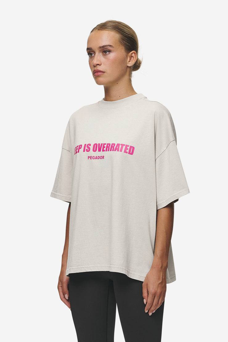 Pegador Tori Heavy Oversized Tee Washed Moon Grey 2025