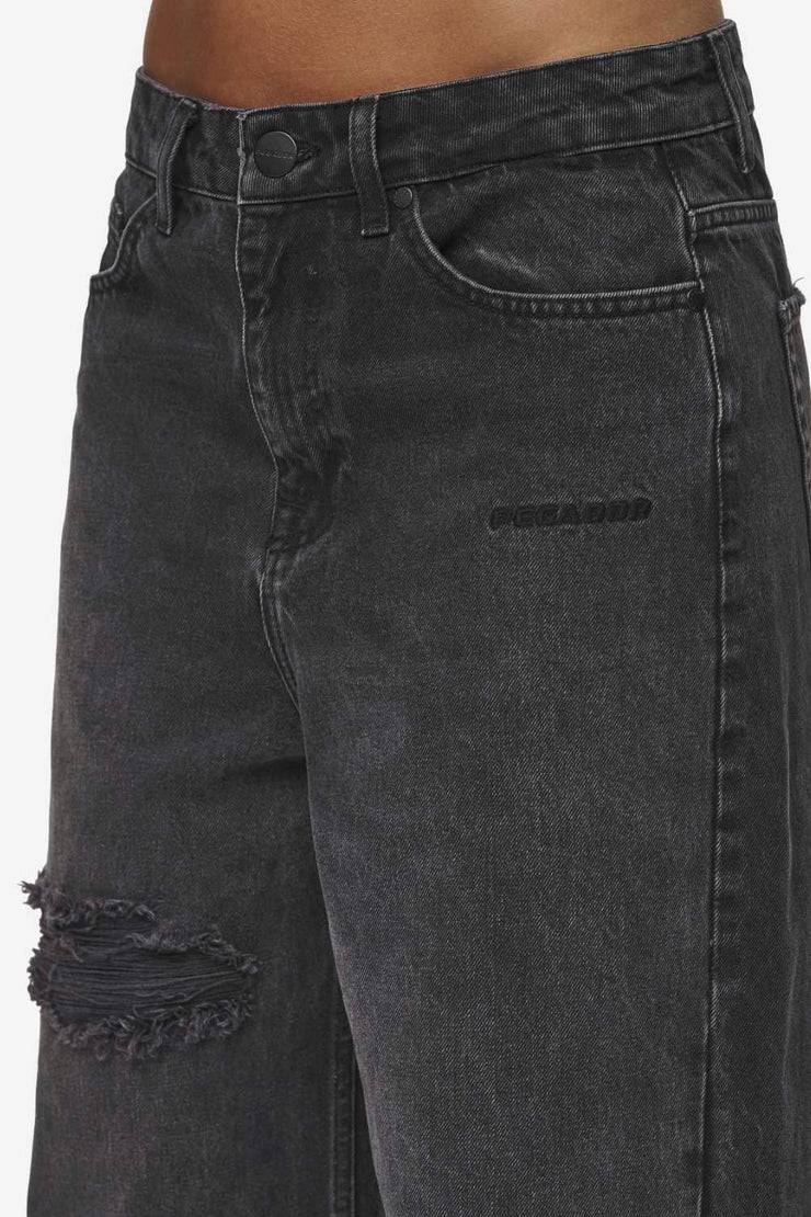 Pegador Mally Super Baggy Jeans Washed Deep Grey Hotsell