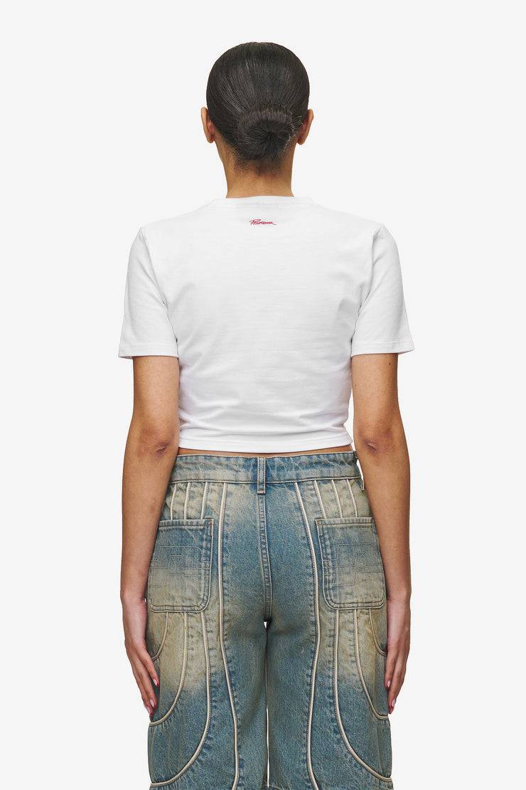 Pegador Jayde Baby Tee White Red Meist gekauft