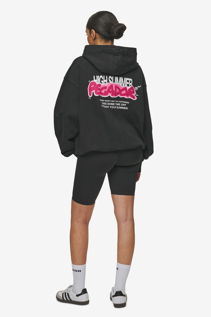 Pegador Barret Terry Oversized Sweat Jacket Vintage Black Limitierter Zeitrabatt