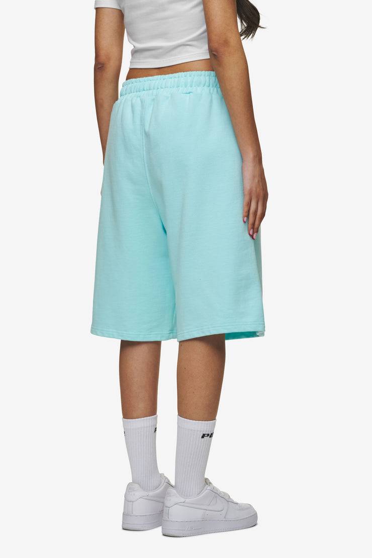 Pegador Leono Overknee Heavy Sweat Shorts Washed Sky Blue Gum Großer Ausverkauf