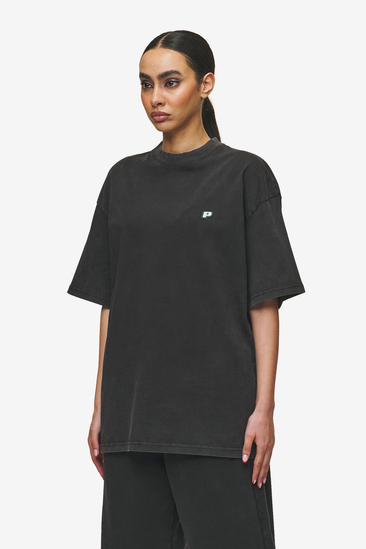Pegador Leono Boxy Tee Vintage Black Sky Blue Gum Flash Sale