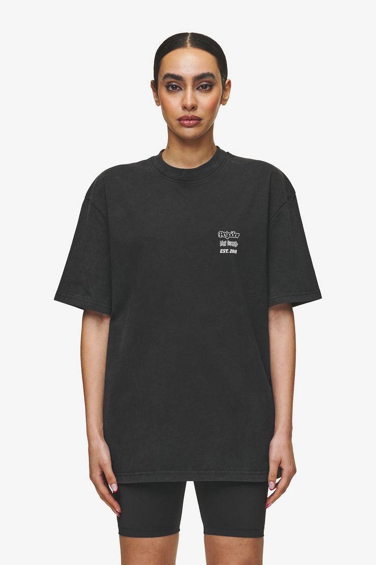 Pegador Denaud Oversized Tee Vintage Black Online Shopping