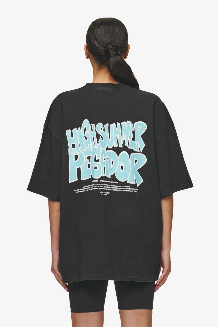 Pegador Farrar Boxy Tee Vintage Black Preisnachlass